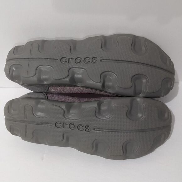 Crocs Flats Women's 8 Busy Day Ballet Pink Grey Slip On Stretch Loafer Shoes - Picture 9 of 10